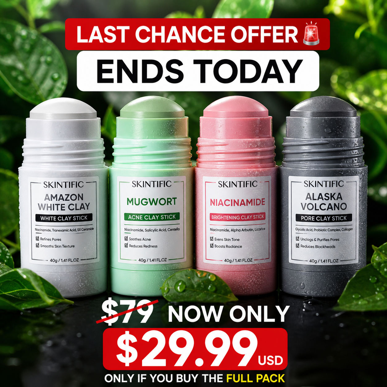 4x Pore Clay Stick